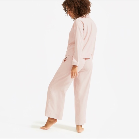 Everlane The Washable Silk Rose Pajama Set - Picture 4 of 8